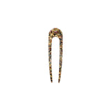 The Tiny Finch French hair pin in Monet, handcrafted from multi-colored Italian acetate with a classic U-shape.