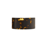 The Tiny Finch French Pony cuff barrette in dark tortoise Italian acetate with a stainless steel clasp.