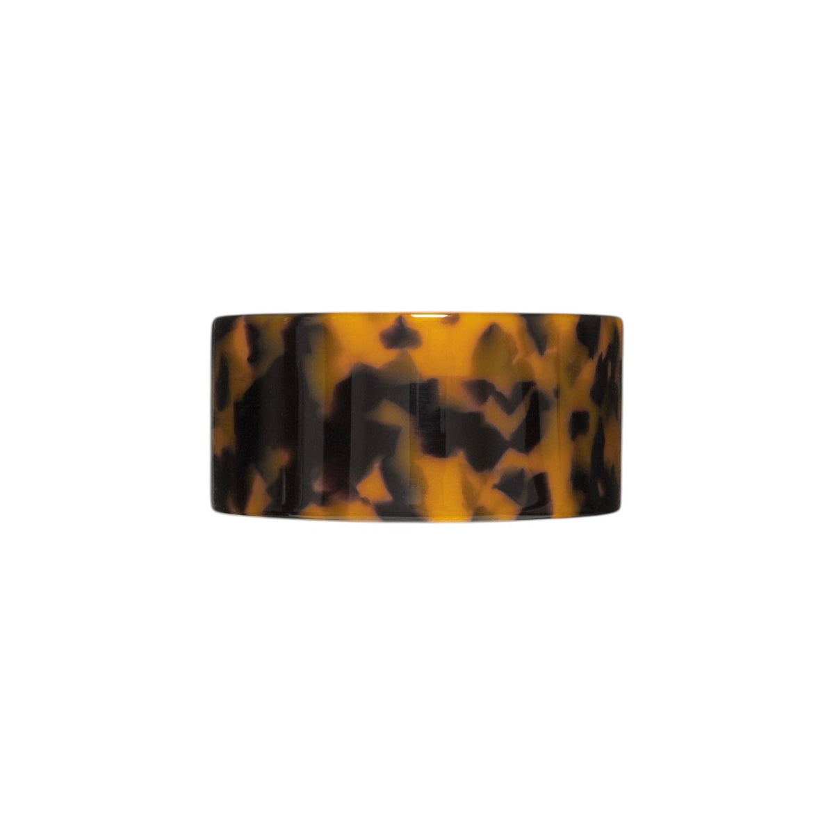 The Tiny Finch French Pony barrette in classic tortoise shell Italian acetate with a stainless steel clasp.