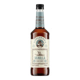 The Tiny Finch Tippleman's vanilla rich cane sugar syrup in a 750ml glass bottle with a vintage-style label.